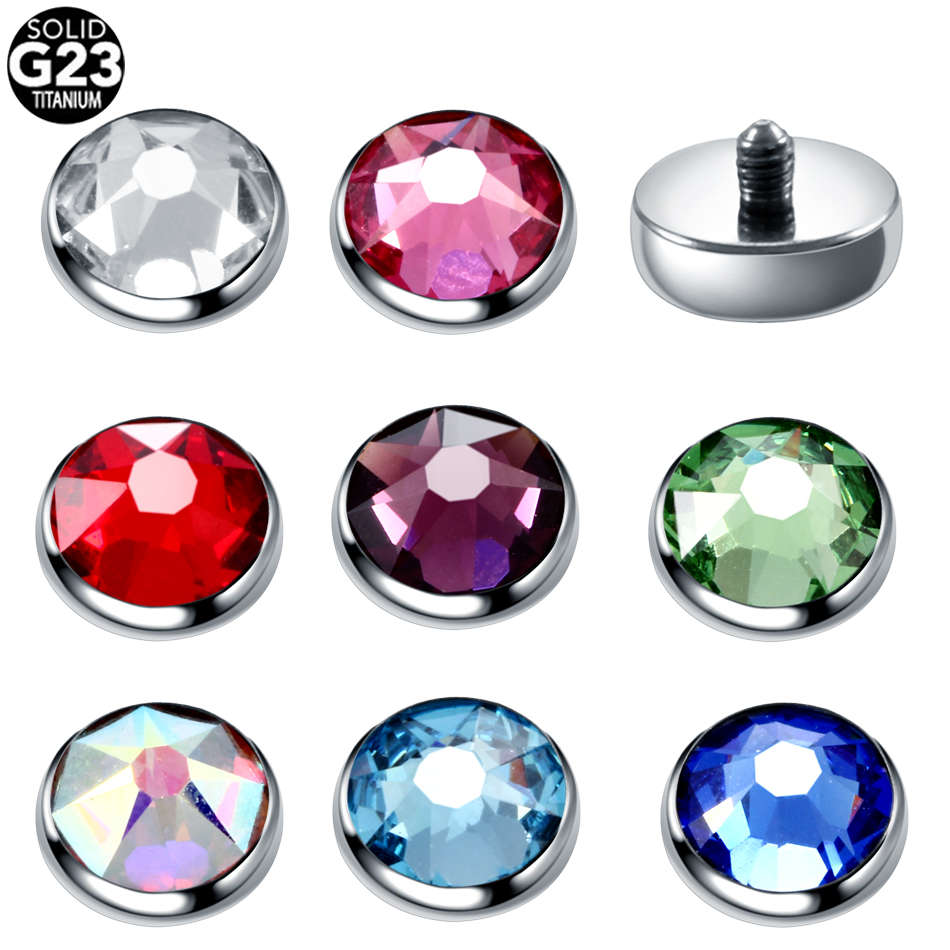 Body Jewelry Implants - 1PC G23 Titanio Dermico Ancoraggio Base