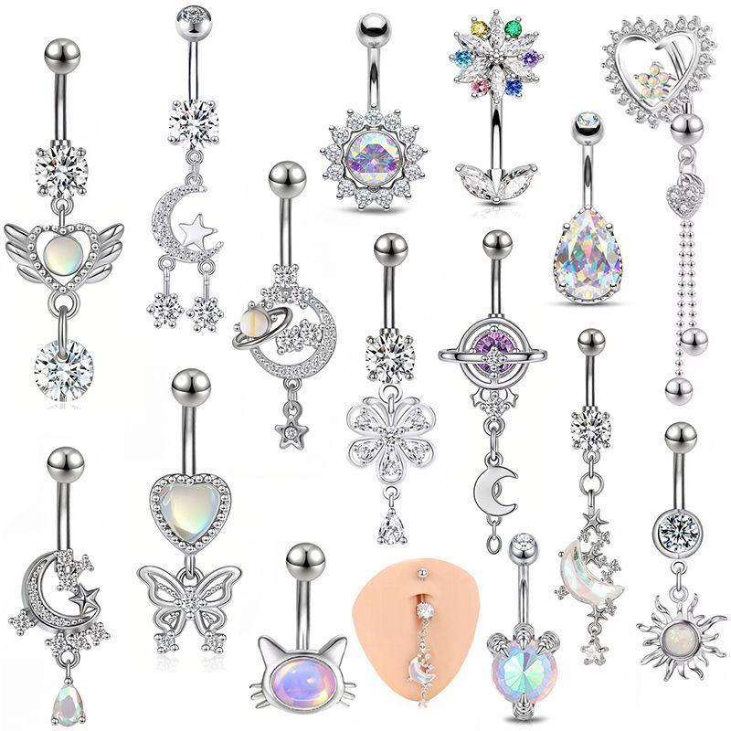 Body Jewelry Belly Button Rings - Anelli per Ombelico Y2K Colorati in