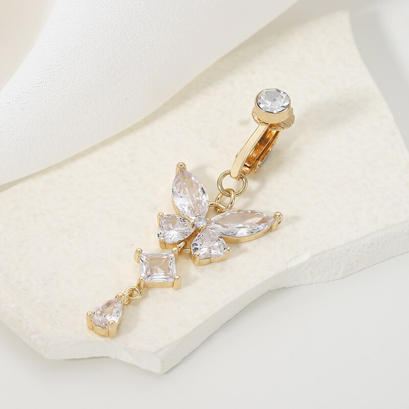 Body Jewelry Belly Button Rings - Clip sull'anello dell'ombelico a forma di