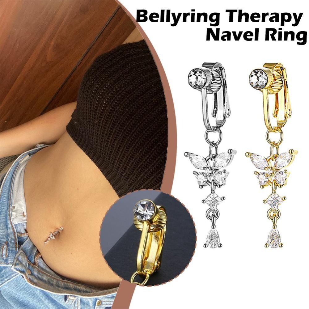 Body Jewelry Belly Button Rings - Anello da ombelico finto a clip
