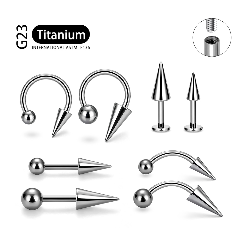 Body Jewelry Implants - 1 pz grado impianto F136 titanio