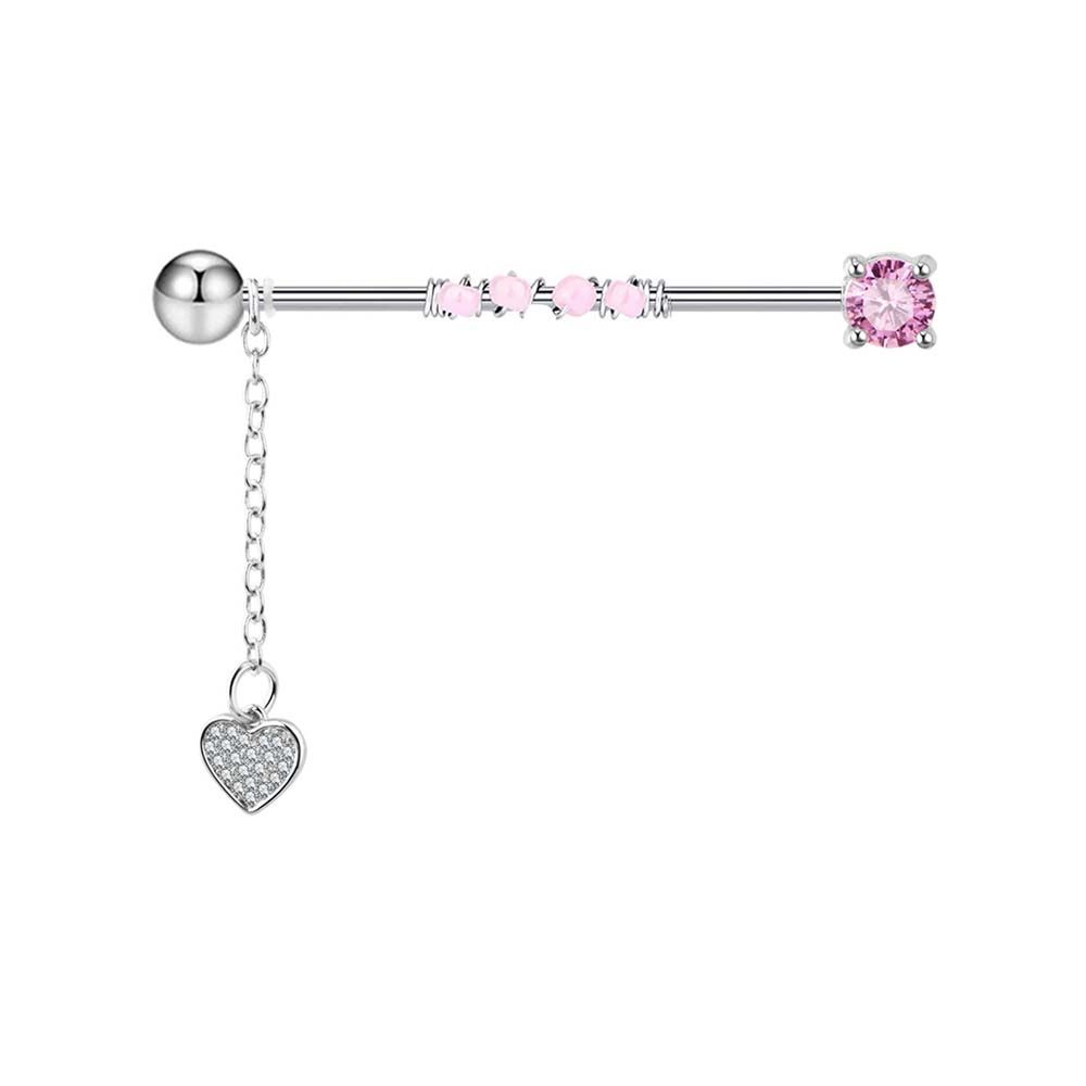 Industrial Barbell Long - Regalo: Pendente a forma di freccia,