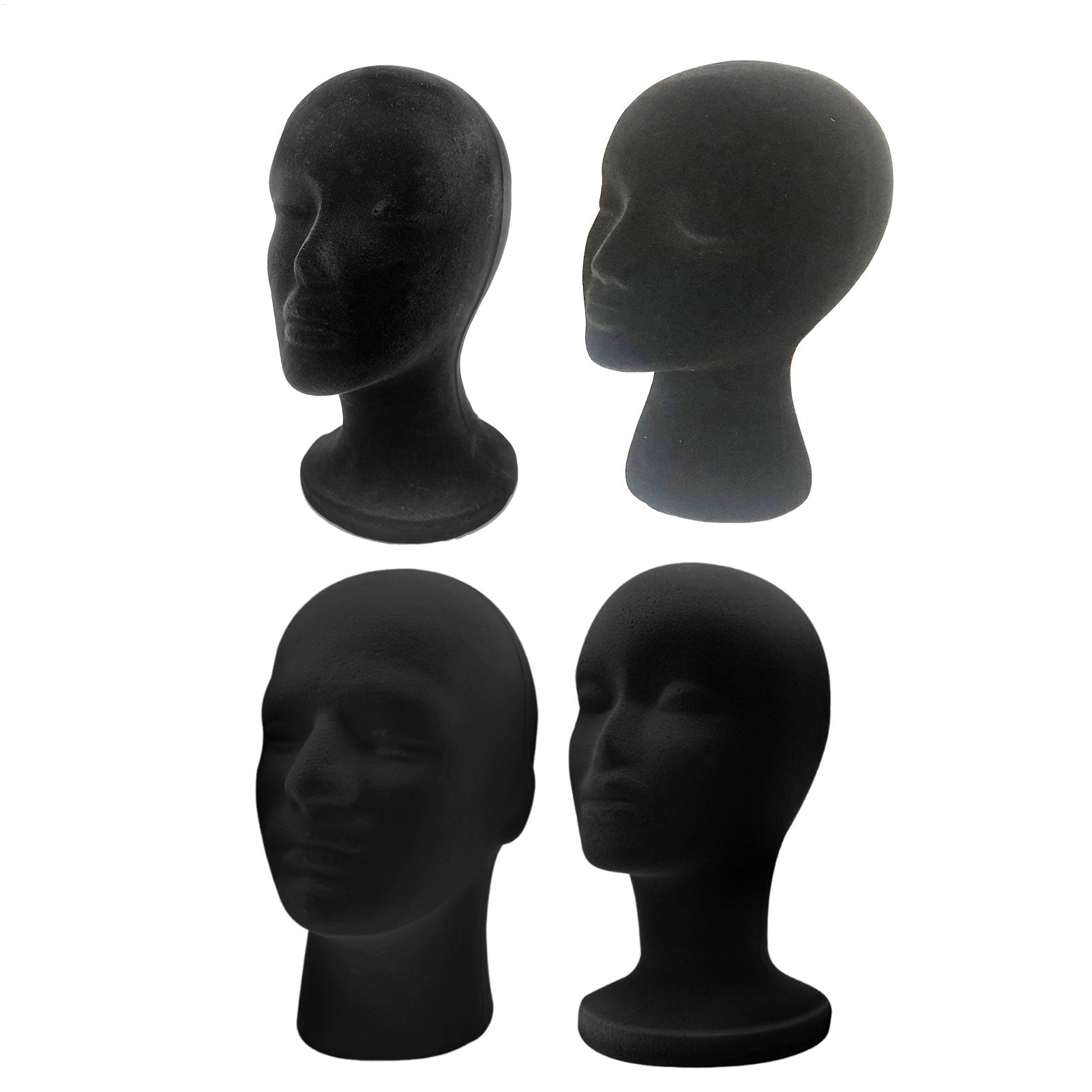 Body Jewelry Display Ideas - Testa di manichino nero in schiuma