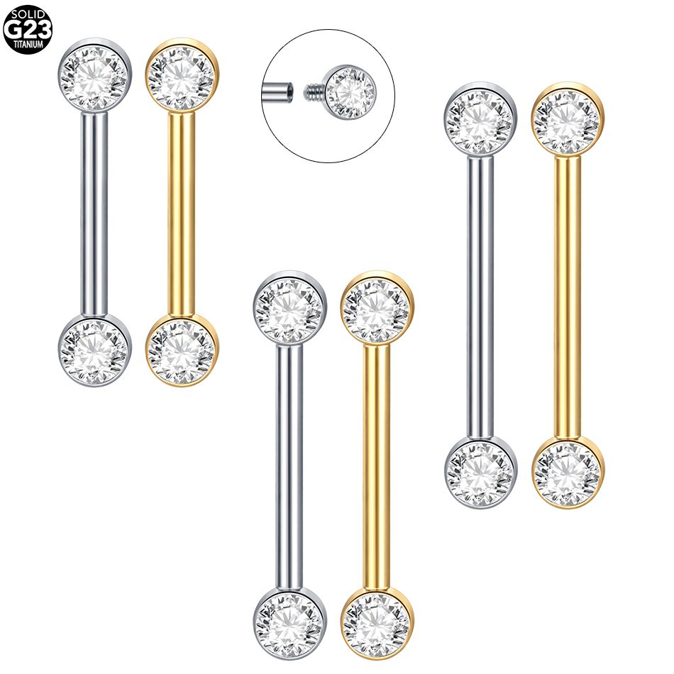 Body Jewelry Implants - 1/5 pezzi piercing al capezzolo in