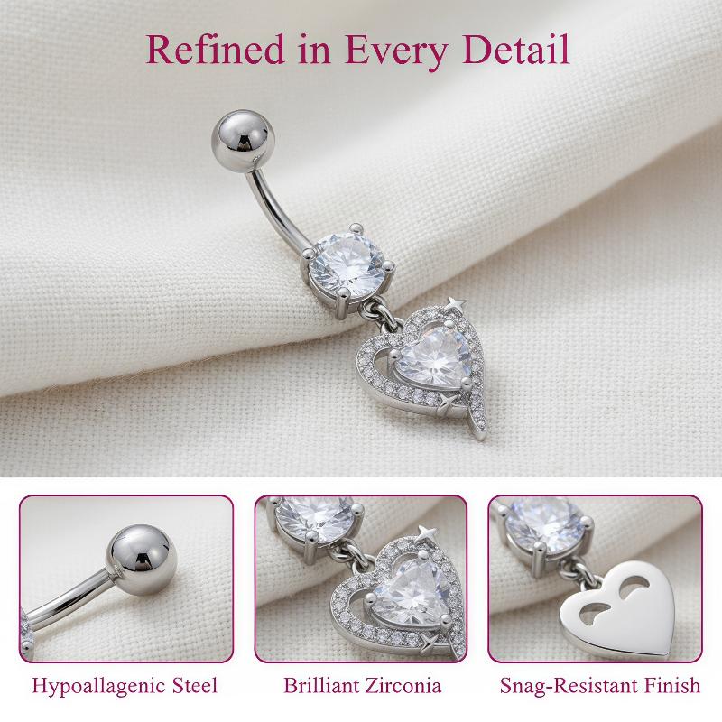 Body Jewelry Belly Button Rings - 1 Pezzo Squisito Anello Pendente per