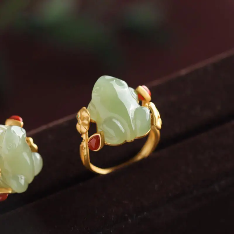 Anelli di rana di giada verde  - Daith Heart Ring recensione e prezzo