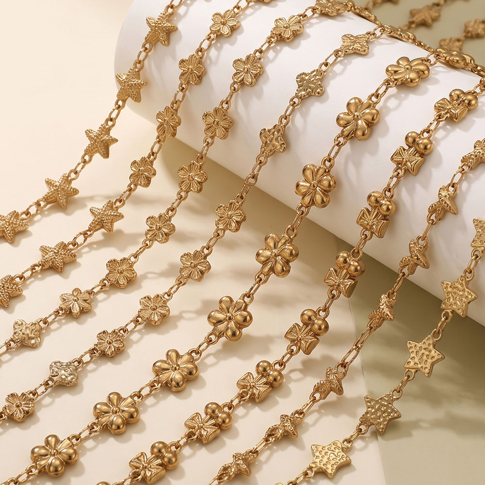 Catena a maglie a stella flore - Body Jewelry Bulk recensione e prezzo