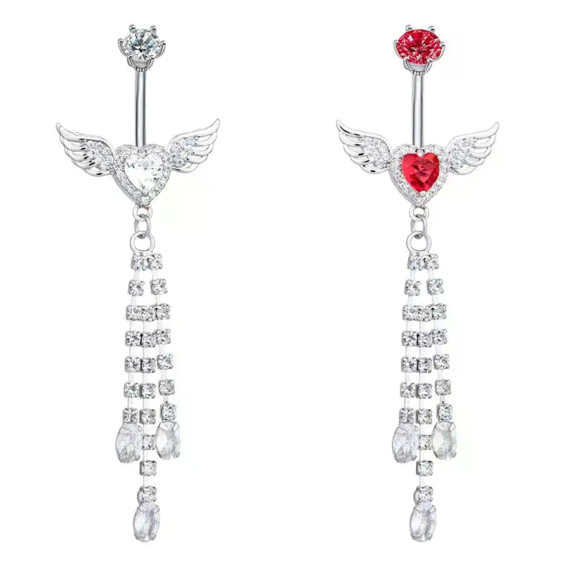 Anelli per ombelico Wing Heart - Body Jewelry Belly Button Rings recensione e prezzo