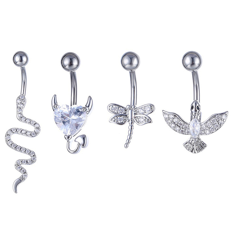 Anello per ombelico in cristal - Body Jewelry Belly Button Rings recensione e prezzo