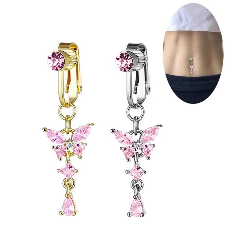 Anello finto per ombelico con  - Body Jewelry Belly Button Rings recensione e prezzo