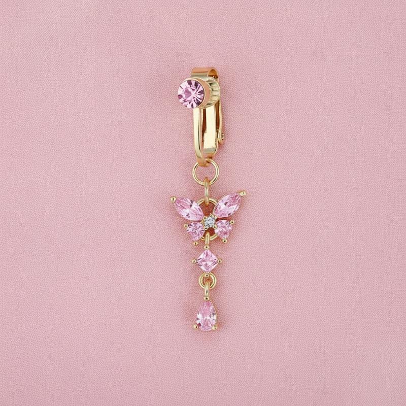 Anello finto per ombelico con  - Body Jewelry Belly Button Rings recensione e prezzo