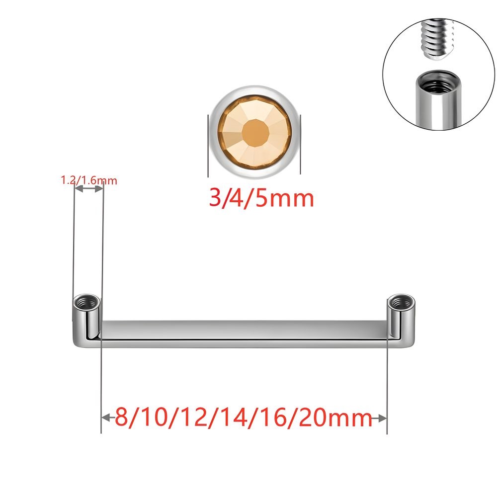Piercing Dermale in Titanio AS - Body Jewelry Implants recensione e prezzo