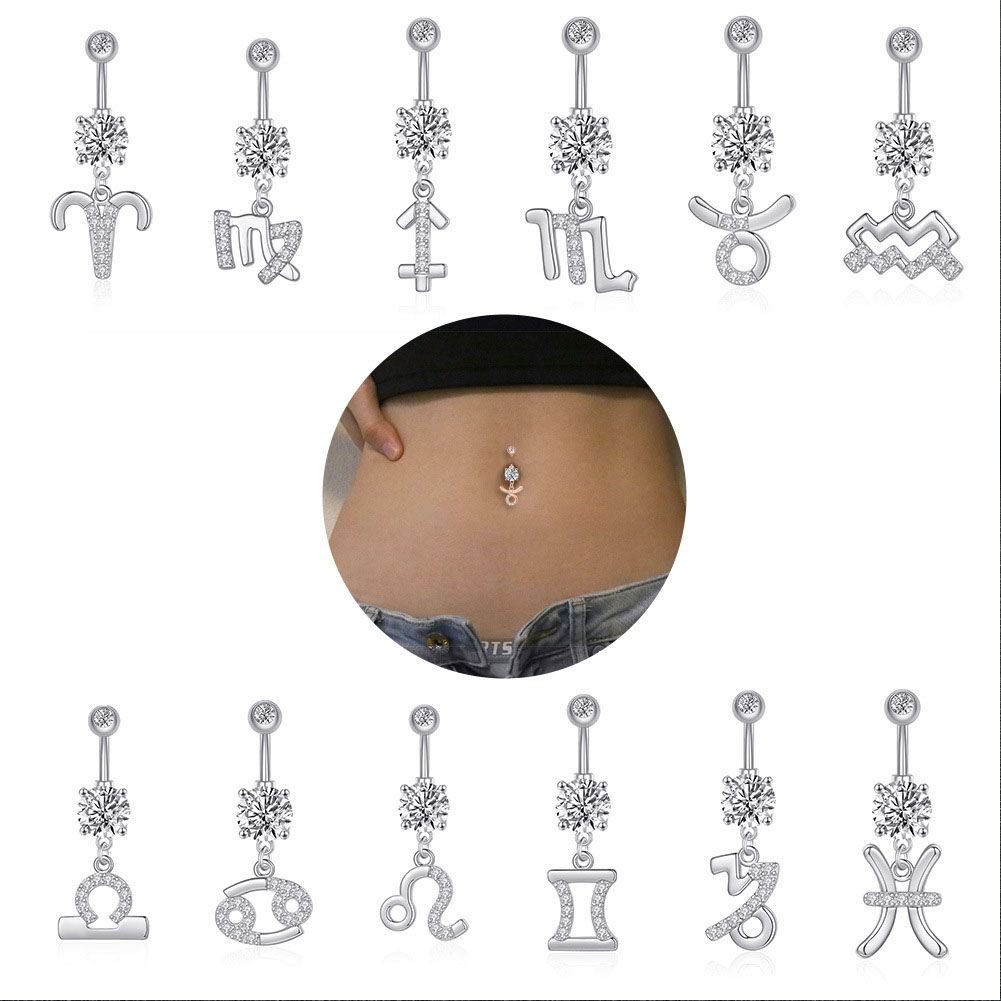 12 serie di costellazioni Pier - Body Jewelry Belly Button Rings recensione e prezzo