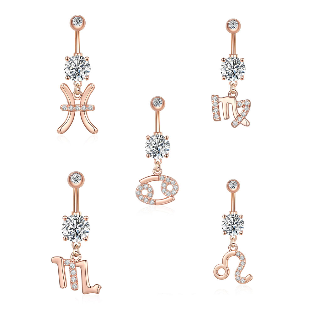 12 serie di costellazioni Pier - Body Jewelry Belly Button Rings recensione e prezzo