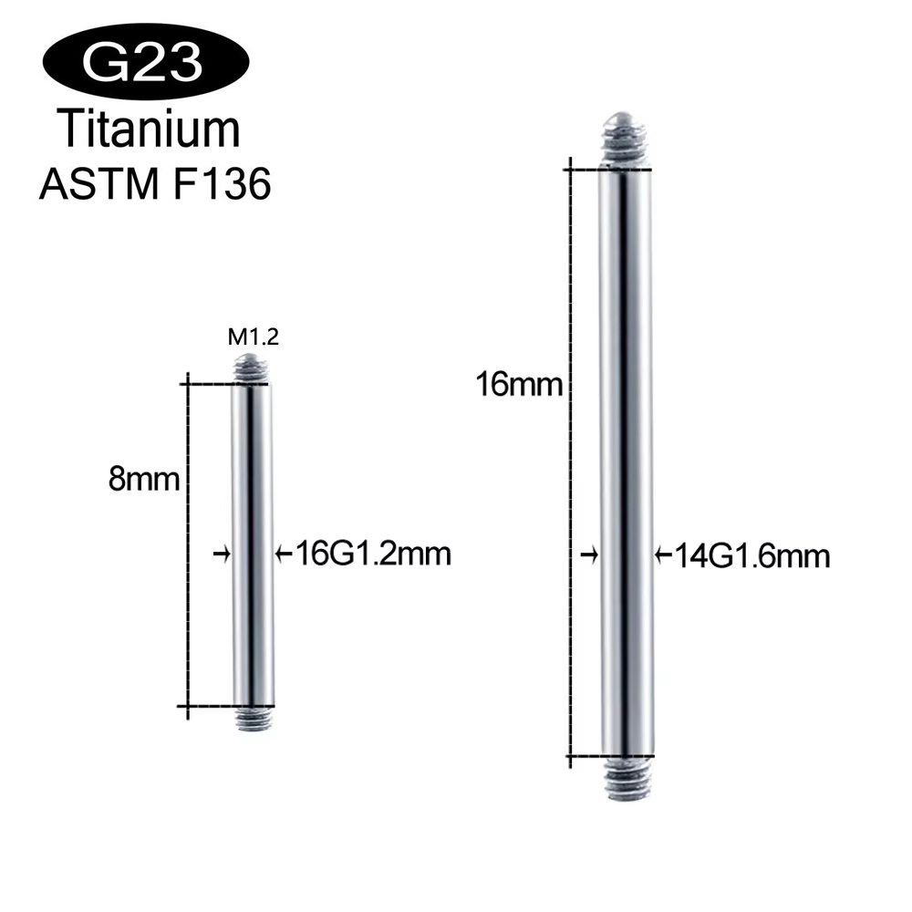 10 pezzi/lotto ASTM F136 Titan - Body Jewelry Implants recensione e prezzo