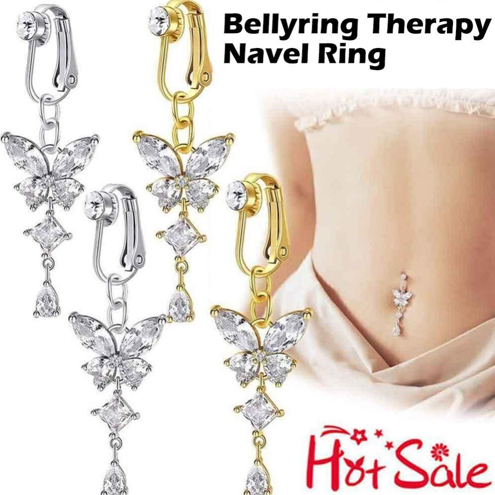Anello per ombelico finto a cl - Body Jewelry Belly Button Rings recensione e prezzo