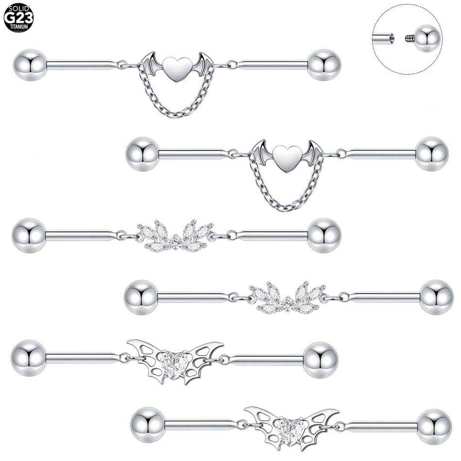 1Pc Titanio CZ Industriale Hel - Industrial Barbell Long recensione e prezzo